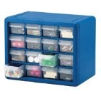 16 Drawer Plastic Storage Cabinet
