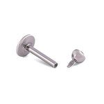 16g 5/16" Internally Threaded Steel Bezel Set Jeweled Labret