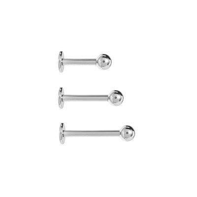 16g Externally Threaded Titanium Labret