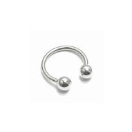 16g Surgical Steel Circular Barbell - Externally Threaded