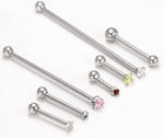 16g Internally Threaded Straight Steel Barbell