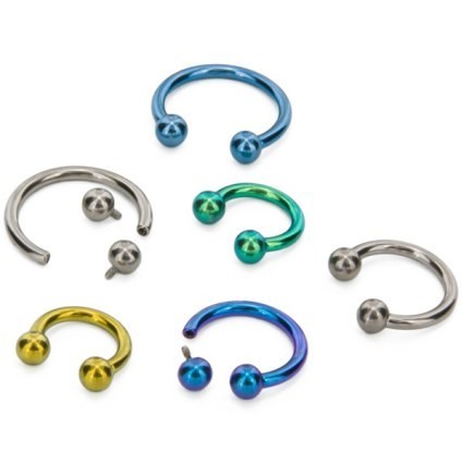 16g Internally Threaded Titanium Circular Barbell