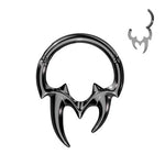 16g Steel Segment Captive Rings with Tribal Fangs