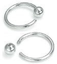 16g Steel Thread-On Fixed Captive Bead Ring