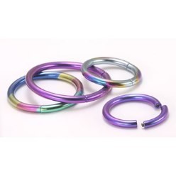 14g Titanium Segment Rings