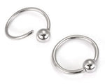 18g Fixed Bead Annealed Steel Captive Ring