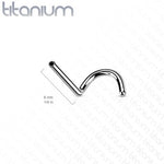 18g Implant Grade Titanium Threadless Nose Screw Ring Post