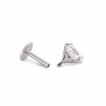 18g Internal UFO ROUNDED Disc Steel Labret Post - Version 1