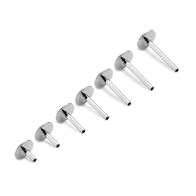 18g Internal UFO ROUNDED Disc Steel Labret Post - Version 1