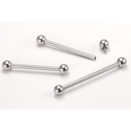 18g Internally Threaded Titanium Straight Barbell
