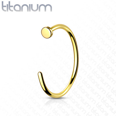 18g PVD Over Implant Grade Titanium Nose Hoops
