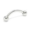 18g Steel Curved Barbell - Externally Threaded