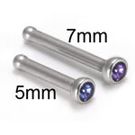 18g Surgical Steel Jeweled Nose Bone