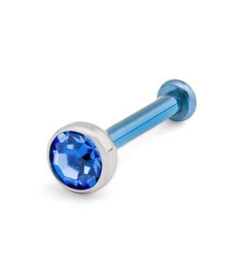18g and 16g  JEWELED Titanium Half-Ball Top for Internally Threaded Jewelry