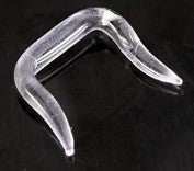 18g to 8g - Clear Glass Septum Retainer