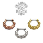 18k Gold Plated Septum Klikr with Surgical Steel Post - Ancient Remains
