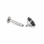 16g Internally Threaded Titanium Labret - Post Only - High Polish