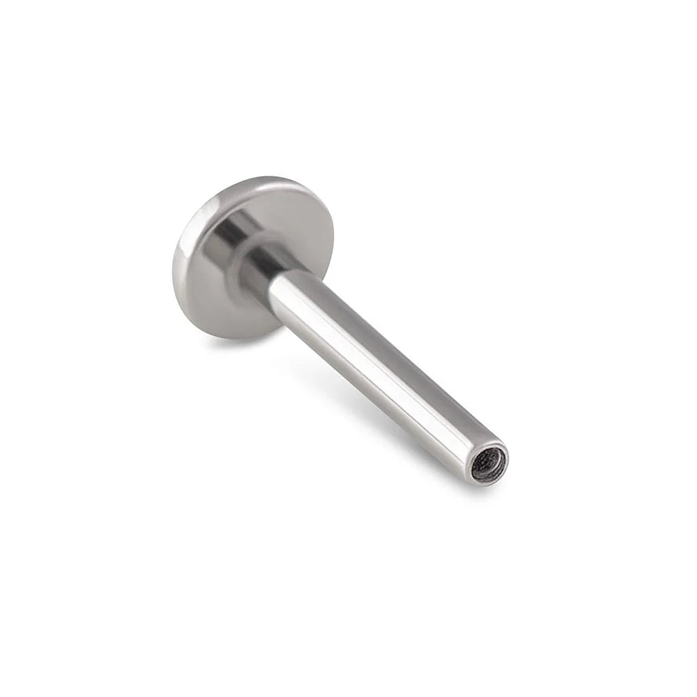16g Internally Threaded Titanium Labret - Post Only - High Polish