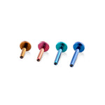 16g Internally Threaded Titanium Labret - Post Only - High Polish