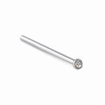 18g Surgical Steel Jeweled U-Bend Fishtail Nostril Pin