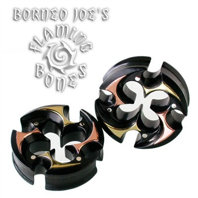 Polaris I Negative Space Eyelet in Black Dogwood with Mixed Metal