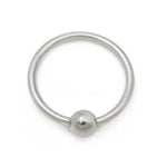 20g Titanium Fixed Bead Annealed Captive Ring