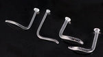 20g to 14g - Clear Glass Nostril Retainer