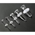 20g to 8g - Clear Glass Labret Retainer