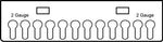 Acrylic Jewelry Display Racks for 18” Double Sided Body Jewelry Display