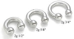 2g Internally Threaded Steel Circular Barbell