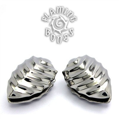 316LVM Steel Forma Flora Ear Weights