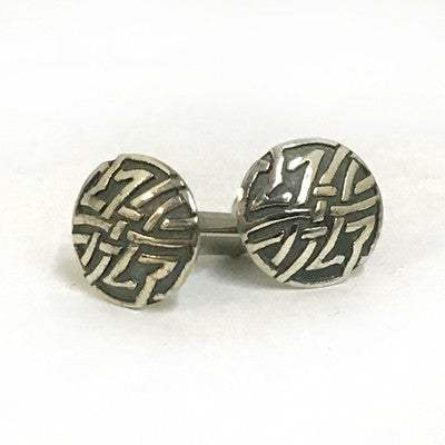 316LVM Steel Plug with Sterling Silver Stud - Celtic