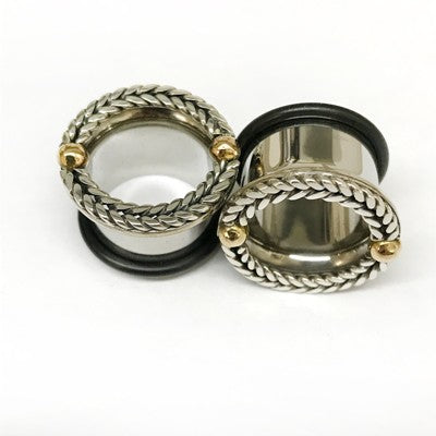 316LVM Steel with Silver and Brass Classic Accent Eyelets
