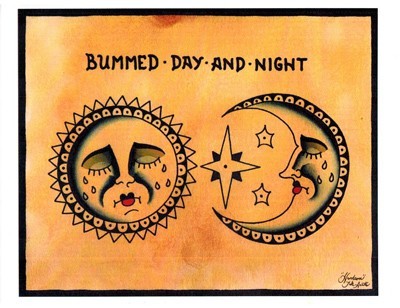 8.5" x 11" Full Color Print by Handsome Jake - Bummed Day and Night