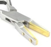 5-1/2" Brass Tipped Flat Nose Bending Pliers