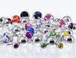 50 pc Double Jeweled Steel Belly Curve Barbell Package