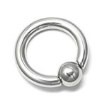 6g Steel Captive Bead Ring with Snap Fit Ball