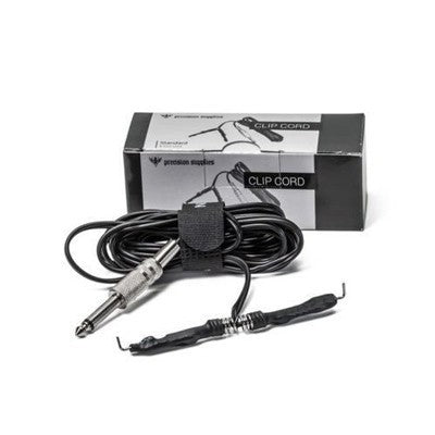 8' Spring Type Clip Cord with 1/4" Jack Mono Plug