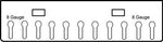 Acrylic Jewelry Display Racks for 18” Double Sided Body Jewelry Display