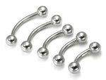 8g Internally Threaded Steel Curved Barbell