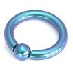 8g Titanium Captive Bead Ring with Titanium Ball