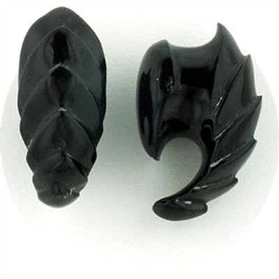 9/16" Chevron in Black Water Buffalo Horn