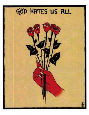 8.5" x 11" Full Color Print by Handsome Jake - God Hates Us All