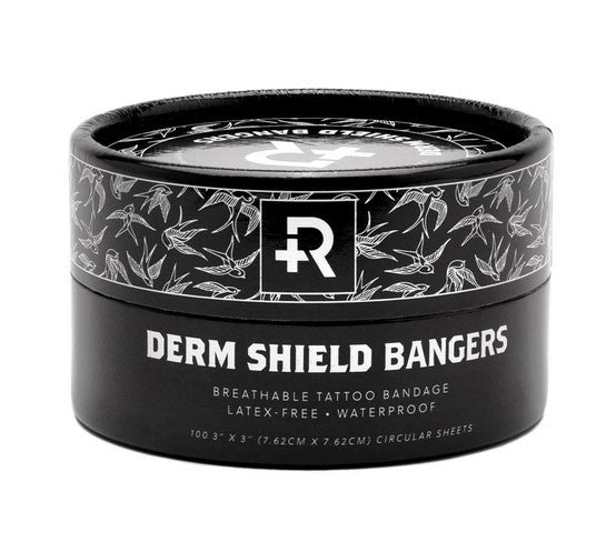 Recovery Derm Shield Bangers - 3" Pre-Cut Circle Sheets - Tub of 100