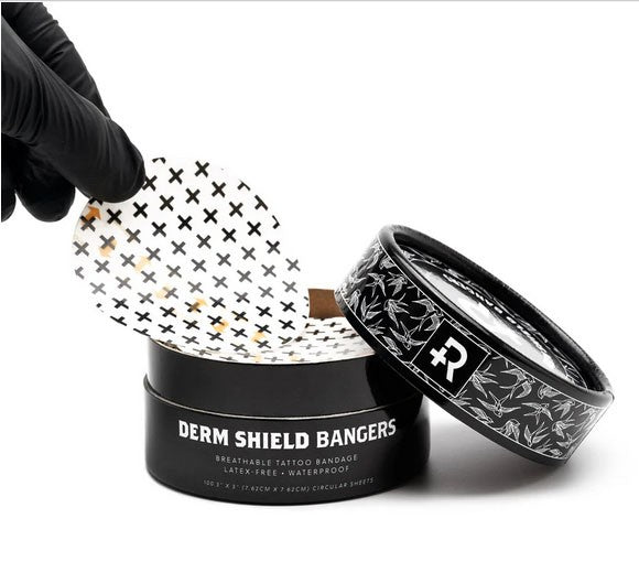 Recovery Derm Shield Bangers - 3" Pre-Cut Circle Sheets - Tub of 100