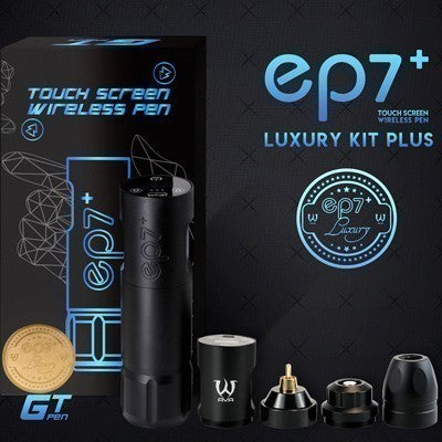 Black AVA Premium Wireless Tattoo GT Pen - 3.5mm EP7 plus Luxury Kit