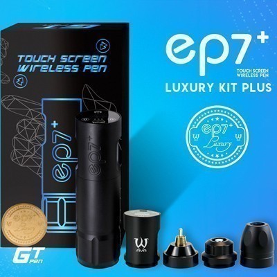 Black AVA Premium Wireless Tattoo GT Pen - 3.5mm EP7 plus Luxury Kit