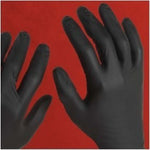 Night Angel Black Nitrile Gloves by Adenna - 4 Mil