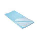 BLUE Saferly 1-Ply Drape Sheets - 40" x 60" - Case of 100