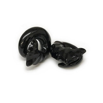 Bat Wing Loops in Black Water Buffalo Horn